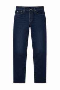 Jean en denim stretch slim pour homme, coupe ajustée, fermeture boutonnée, finition délavée, poids moyen, écologique, couleur personnalisable, hiver automne - Product Image 4