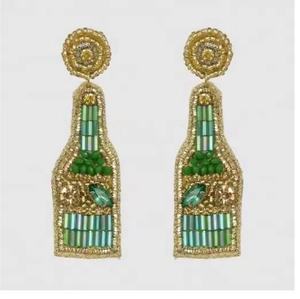 Nouvelles boucles d'oreilles créoles en résine blanche ivoire, perles faites à la main, collection de bijoux vintage en résine acrylique - Product Image 1