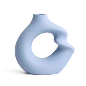 Jarrón Escultural Moderno de Aluminio, Centro de Mesa Decorativo, Artístico, Abierto y Duradero, para Sala de Estar o Entrada |   Hogar Elegante - Product Image 1