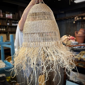 Pantalla de algas marinas ecológica al por mayor lámpara de araña colgante grande lámpara artesanal artesanos vietnamitas patrón de Bambú - Product Image 3