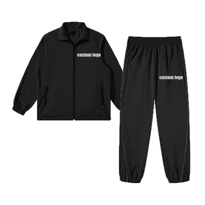 Custom Windbreaker 3m Reflective <b>Nylon</b> Pullover Hoodie and <b>Nylon</b> <b>Track</b> <b>Pants</b> Sweatsuit Joggers Sweatpants Tracksuit for Men - Product Image 6