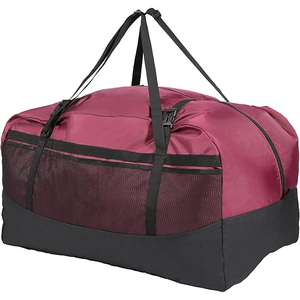 Unisex Gym Duffle <b>Bag</b> 40-55L Polyester Solid Color with Zipper Closure and Adjustable <b>Strap</b> for Sports Travel - Product Image 1