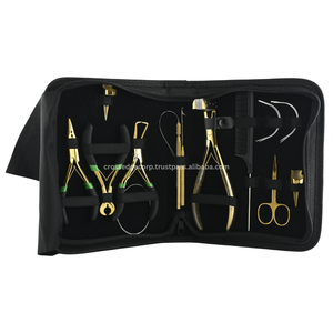 Pince d'ouverture et de fermeture à micro-maillon conçue sur mesure coupe-kératine pour boucle de cheveux microbilles tirant crochet tout en un ensemble - Product Image 1