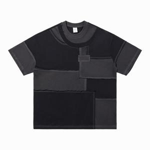 <b>Design</b> Ripped Edges Round Neck Short-Sleeve T-Shirt for Men - Product Image 1