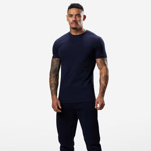Camiseta Deportiva para Hombre, de Poliéster, Secado Rápido, Ligera, para Entrenamiento, Servicio OEM - Product Image 1