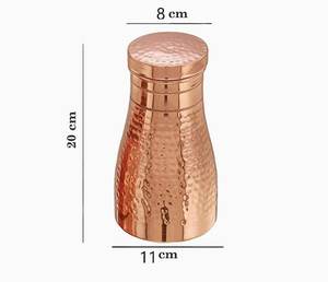 Nouvelle Arrivée : Bouteille d'Eau en Cuivre Pur avec Finition Martelée, Bouteille de Stockage Nocturne aux Bienfaits pour la Santé - Product Image 2