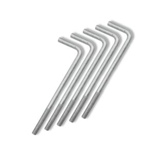 Perno de Anclaje en Forma de L de Alta Calidad, Galvanizado, 22 mm x 500 mm, Rosca Métrica |   Herramientas de Concreto de Grado 8.8 para la Industria General de Alta Resistencia - Product Image 2