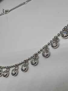 Collar de Cadena de Bolas de Moissanita, Plata de Ley 925, Chapado en Oro de 14K, Joyería Fina de Lujo para Mujer, Collar Elegante - Product Image 6