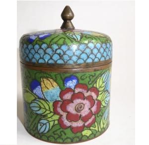 Nouvelle boîte décorative artisanale de luxe, style indien, en métal émaillé, pour la vente en gros - Product Image 1