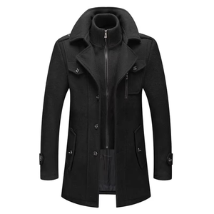 Veste d'hiver en gros pour hommes, manteau de haute qualité, manteau décontracté, long trench-coat respirant pour hommes - Product Image 5
