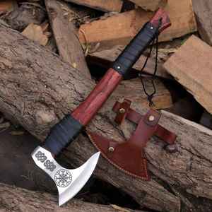 Hache Viking Tomahawk BA Enterprises, lame en acier à haute teneur en carbone, 4 3/4 pouces, manche en bois, qualité industrielle/bricolage, hache de survie - Product Image 6