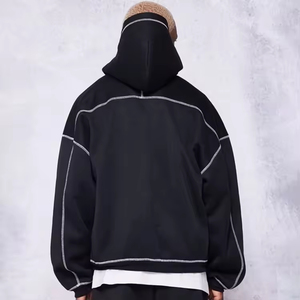 Nueva Llegada Sudadera con Capucha de Gran Gramaje con Logotipo Personalizado, Estilo Vintage y Lavado Ácido para Hombre, Tallas Grandes - Product Image 2