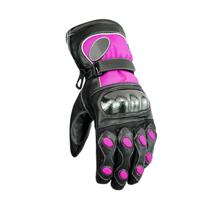 Guantes de Motociclismo Rosados para Hombre y Mujer, con Protección de Nudillos de Carbono - Product Image 3