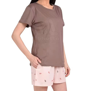 Conjuntos de Dos Piezas para Mujer, Moda Urbana, Color Personalizado, Estampado Sólido, Largo por Encima de la Rodilla, Buen Precio, Ropa Casual de Verano - Product Image 4