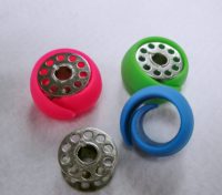 AA0235 Éclats de fil, fil |   Lot de 12 marqueurs de mailles en plastique pour crochet, rose, bleu, violet, turquoise, accessoires de tricot simples et portables