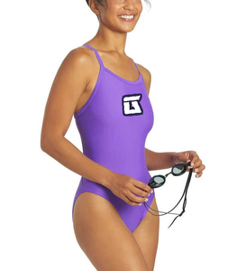 Maillot de bain une pièce haut de gamme pour femme, séchage rapide, respirant, tissu élastique, protection UV, élégant - Product Image 4