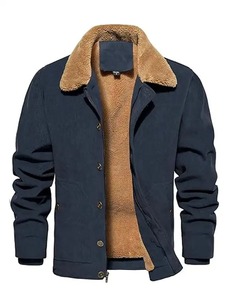 Mens Corduroy Sherpa Trucker Jacket - Product Image 2