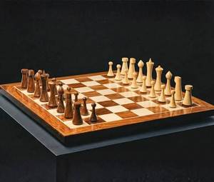 Tablero de Ajedrez de Madera y Piedra Hecho a Mano en India con Piezas de Ajedrez de Mármol - Ideal para Decoración del Hogar y Regalos - Product Image 4