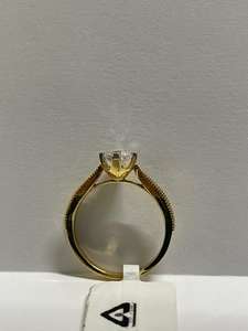 Anillo Exclusivo Premium con Diamante Redondo de 0.73 Ct, Oro Amarillo Sólido de 18K, Diamante Cultivado en Laboratorio, Certificado IGI VS, Anillo de Aniversario - Product Image 6