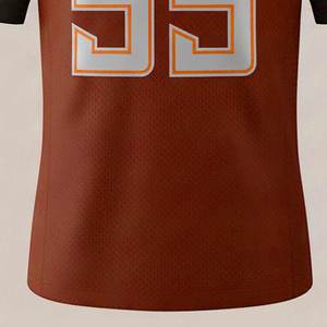Maillot d'entraînement haute performance pour équipe de club, pour hommes et unisexe, style américain avec broderie et impression du logo - Product Image 6