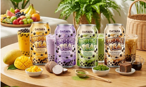 Bebida de Té con Leche y Burbujas Instantánea de Taro con Sabor a Chocolate, Baja en Grasa, Concentrado Esterilizado en Lata, Vietnam, 24 Meses de Caducidad - Product Image 4