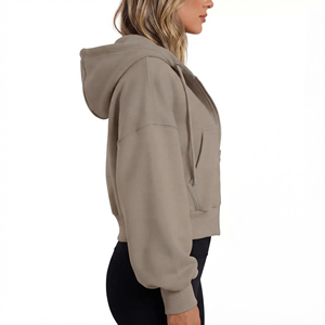 Ventes en gros de sweats à capuche entièrement zippés pour hommes et femmes, sweats à capuche en polaire de qualité supérieure avec logo personnalisé, fabricant de vêtements à marque privée pour femmes - Product Image 2