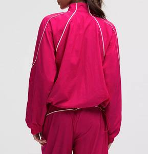 Chaqueta Cortavientos de Nailon Personalizada para Mujer, Conjunto Deportivo Informal, Chaqueta Deportiva Ligera para Mujer - Product Image 3