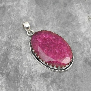Kashmir Red <b>Ruby</b> Pendant 925 Sterling Silver Gemstone Pendant Handmade Jewelry Elegant <b>Ruby</b> <b>Necklace</b> Christmas Gift - Product Image 2