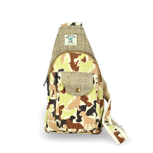 Sac bandoulière en coton et chanvre - Product Image 1
