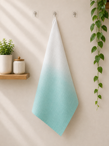 Ombrey Dye Tea <b>Towel</b> Linen <b>Kitchen</b> <b>Towel</b> Absorbent Dish Drying Napkin Home Dining Decor - Product Image 4