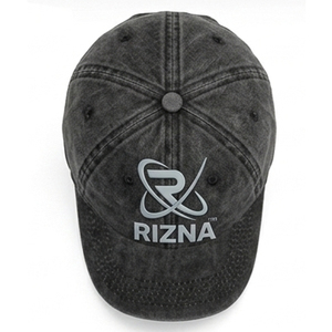 Gorra de Béisbol RIZNA de Mezclilla Twill, 6 Paneles, Ajustable, Unisex, Estilo Casual Vintage, Lavada, con Logotipo Bordado en 3D en el Panel Frontal, Azul, Algodón, Metal - Product Image 4
