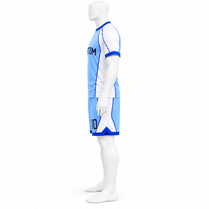 เสื้อฟุตบอลผู้ชายแบบกำหนดเองสำหรับสโมสรและทีม  ผ้าโพลีเอสเตอร์ 100% แห้งเร็ว พิมพ์ลายแบบซับลิเมชั่น  พร้อมสกรีนชื่อทีมและโลโก้บริเวณคอเสื้อ - Product Image 6