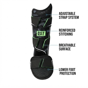 Baseball Leg Guard Protective Shin Guard Padded Adjustable Strap Sports Equipment Custom Logo OEM Wholesale Bulk Supply - Product Image 3