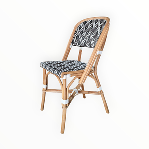 เก้าอี้บิสโทรยอดนิยมสำหรับร้านกาแฟ ร้านอาหาร พื้นที่สาธารณะในที่พักอาศัย - หวายสังเคราะห์ถักทออย่างดี รับประกันการถักทอ 3 ปี - Product Image 2