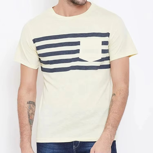 T-shirt pour homme de haute qualité fabriqué au Pakistan, col rond, manches courtes, tissu en coton, vêtements décontractés, design tendance, vente en gros OEM - Product Image 5