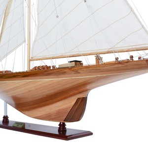 Y018 - โมเดลเรือใบเอนเดอร์เวย์ งานฝีมือทำด้วยไม้ ของตกแต่งเรือเดินสมุทร ของขวัญธุรกิจ ของขวัญคริสต์มาส ขนาด 100x18x125 ซม. - Product Image 5