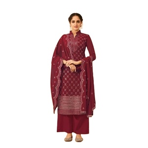 Ropa de fiesta de boda de India, paquistaní, bordada, Salwar, Kameez, compras en línea, venta al por mayor, desde la India - Product Image 1