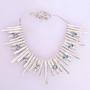 Nuevo Collar de Plata de Ley 925 con Diseño Impresionante, Gemas de Topacio Azul Natural, Joyería Fina, Regalo de Aniversario, Precio al por Mayor - Product Image 4