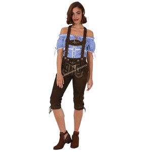 Latest Deer Style <b>Women</b> Kniebundhosen Deer Style Herren <b>Lederhosen</b> Traditional Oktoberfest German Bavarian Pants Herren - Product Image 1