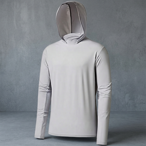 เสื้อตกปลาสำหรับผู้ชาย UPF 50 พิมพ์ลาย แขนยาว ระบายอากาศได้ดี ผ้ายืด/โพลีเอสเตอร์ 180 กรัม - Product Image 3