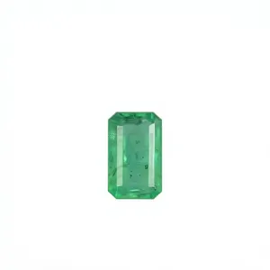 Esmeralda Zambiana Natural Certificada, Corte Octogonal, con Buen Brillo, Piedra Preciosa Suelta para Joyería, 1.93 Quilates - Product Image 1