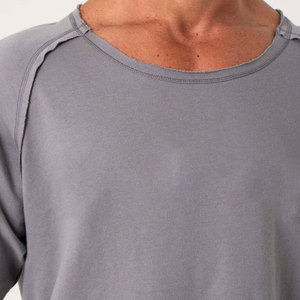 เสื้อยืดออกกำลังกายผู้ชาย คอกลม แขนสั้น ทรงปกติ ผ้าฝ้าย 100% ระบายอากาศได้ดี บีบอัดรักษ์โลก สวมใส่สบาย - Product Image 6