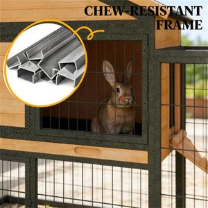 Cage en bois pour petits animaux, cage pour lapin - Product Image 4