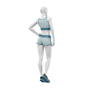 Ensemble de yoga et de sport pour femmes, personnalisé, écologique, de haute qualité, léger, respirant, sans couture, short taille haute et soutien-gorge de sport - Product Image 6