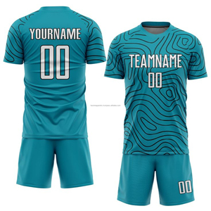 Maillot de football personnalisé léger en sublimation 100 % polyester, uniforme d'équipe de football court pour toutes les saisons - Product Image 6