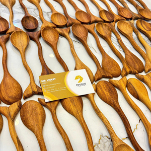 Cuillère en bois de queue de poisson de haute qualité, fabriquée à la main au Vietnam, ustensile de cuisine naturel et écologique, pour le marché d'exportation - Product Image 1