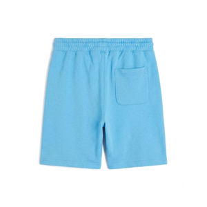 Shorts de sport décontractés pour hommes, style urbain, avec logo personnalisé, 100% coton tricoté, en tissu peigné uni, taille mi-haute, anti-plis, service OEM - Product Image 2