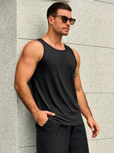 Camiseta Deportiva para Hombre, Poliéster Suave, Transpirable, Ligera, Sensación Activa, Tacto Suave, Elástica, Corte Moderno - Product Image 3