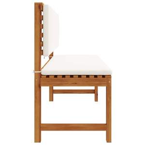 Sedia da Giardino in Legno Massello di Acacia 100 x 50 x 91 cm Marrone, Panca da Esterno - Product Image 3