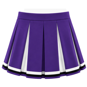 Ensemble d'uniforme de cheerleading violet : Crop top et jupe plissée pour compétition de danse d'équipe, tenue de performance sportive - Product Image 6